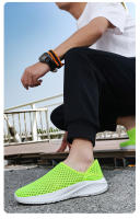 Nuevos zapatos de hombre de malla de un solo paso, ligeros, transpirables, modernos, para exteriores, informales y cómodos, estilo de pareja, primavera y otoño - details 3