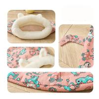 Saco de dormir grueso y cálido para gatos, con orejas, túnel suave, nido para gatos, forro polar de cordero, cómodo cojín para gatos y cachorros - details 6