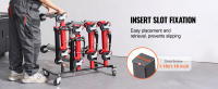SucceBuy Porta carritos para coche, 360 ° Ruedas giratorias, trinquete hidráulico, capacidad para 4 plataformas rodantes, soporte de almacenamiento resistente para plataformas rodantes - details 3
