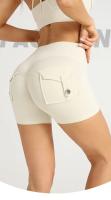 ZHUMU GYM Pantalones Cortos de Yoga de Cintura Alta Secado Rápido, Transpirables, Adecuados para Workout en Gimnasio, Ciclismo, Deportes al Aire Libre - details 0