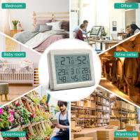 ORIA-higrómetro Digital para interiores y exteriores, termómetro LCD, Sensor inalámbrico, Monitor de temperatura y humedad, Control remoto - details 0