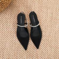 Zapatos clásicos y versátiles de una sola pieza con tacón de aguja negro estilo francés - details 22