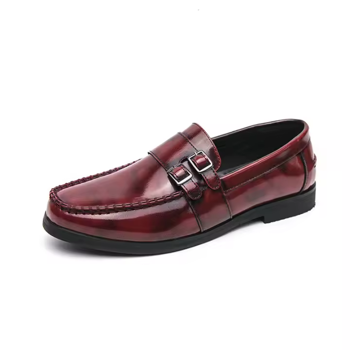 Estilo de pelo puntiagudo casual británico mocasines tendencia transpirable. - 1