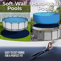 Acolchado de piscina piscina a nivel del suelo, suelo circular, colchoneta de piscina, lona impermeable para patio de villa - details 0