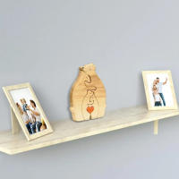 Rompecabezas de Arte de Madera de Familia de Oso Decoración de Navidad 2023 - details 6