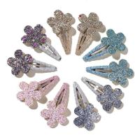 Clips de Cabello de Conejo BB de Flores Brillantes 10 Piezas Hechas a Mano para Niñas Lindas - details 0