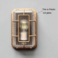 Luz de techo de seguridad para exteriores, accesorio de luces de dosel de gasolinera Vintage para cochera, cocina y baño - details 1