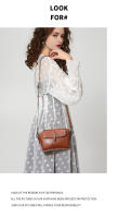 Bolso nuevo, bolso de hombro de moda para mujer, bolso pequeño y exquisito de moda, bolso de mensajero de gran capacidad de cuero para mujer - details 10