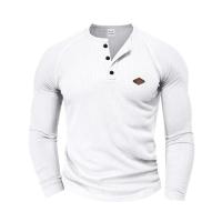 Camisetas Henry de Moda Primavera 2025 Tees de Manga Larga con Cuello Redondo para Hombres - details 7