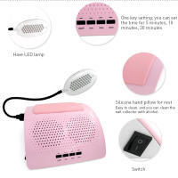 Limpiador de Polvo de Uñas KADS con Luz LED Extractor de Uñas Máquina de Vacío para Limpieza de Polvo de Uñas con Reposamuñeras - details 4
