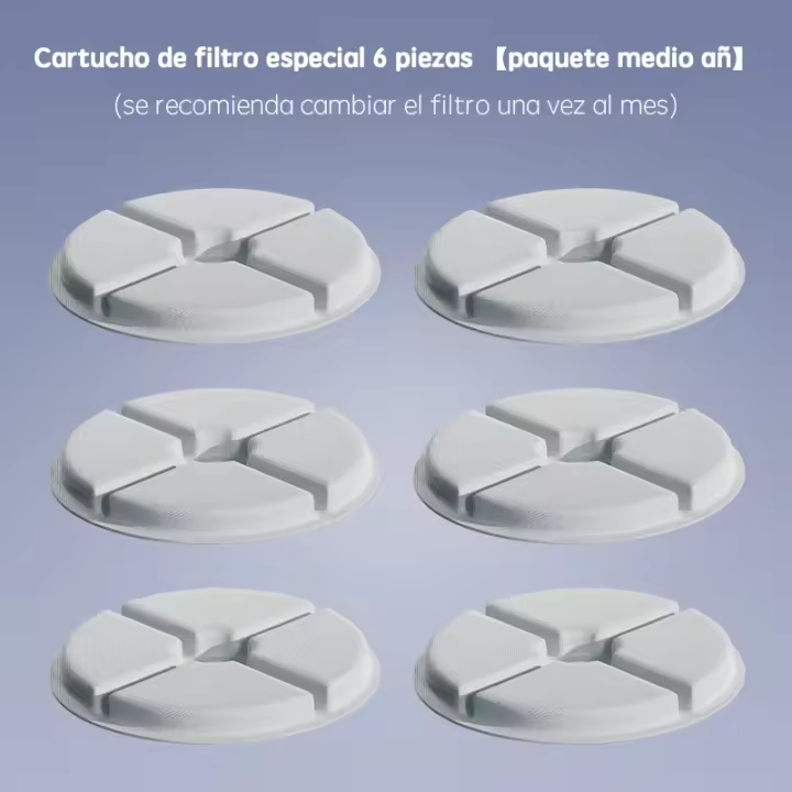 Dispensador de Agua Automático de Cerámica para Mascotas Bol de Gato con Filtración Circulativa - 1