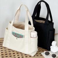 Bolso de lona de gran capacidad para el trabajo, bolso de mujer estilo universitario - details 20