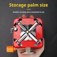 Oudoor mini cuadrado portátil plegable gas sove, tarjeta de visita, camping VIE ulra ligh kichen uensils, montañismo - details 2