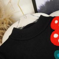 Otoño Invierno suéteres de punto mujeres jerseys moda coreana volantes manga 3D flores prendas de punto Top suéter Sueter Mujer Jumper - details 11