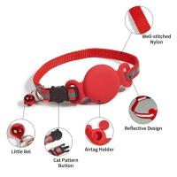 Collar de silicona antipérdida para Gato, Collar de seguimiento de gato impermeable ajustable con campana, Collar de seguimiento de posicionamiento para perro al aire libre - details 3