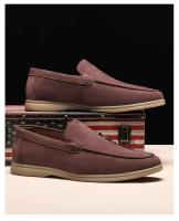 Zapatos de conducción informales transpirables de corte bajo de cuero, zapatos de vestir redondos - details 2