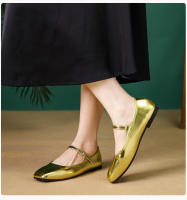 Zapatos planos de mujer estilo francés, primaverales, nuevos, de cuero suave, con hebilla de una palabra, punta cuadrada, boca poco profunda, temperamento retro, estilo Mary Jane. - details 27