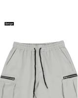 Pantalones Plus Size para Hombres Diseño de Cremallera, Bolsillos Tres Dimensiones, Versátil para Deportes al Aire Libre Material de Poliéster, Hecho en China - details 12