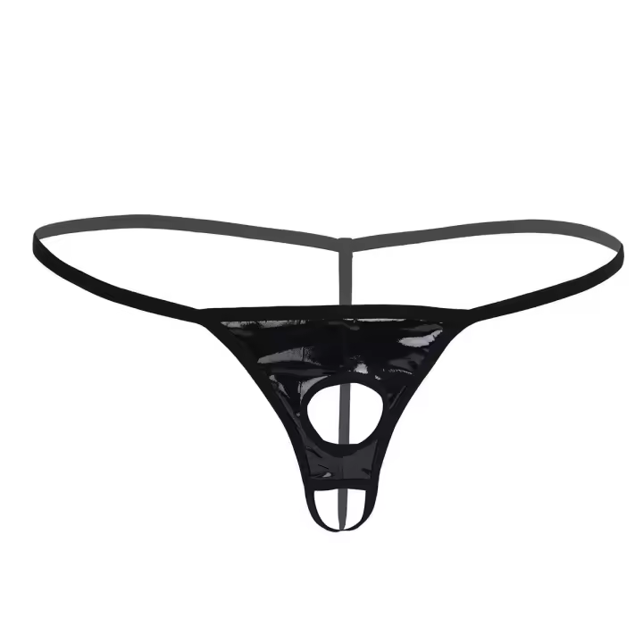 Tanga abierta con agujero para el pene para hombre, bikini, ropa interior exótica saro, camisola, homosexual, fetiche - 1