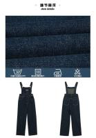 Monos de Denim Vintage MEXZT Pantalones de Lega Ancha para Mujer Estilo Callejero - details 0