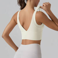 Hmidou-Sujetador deportivo para mujer, ropa interior Sexy de realce para Yoga, correr, gimnasio, Tops de Fitness, camiseta sin mangas de verano - details 4