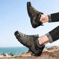 Zapatos de Senderismo para Hombres HikeUp Zapatillas Tácticas de Cuero de Ante - details 18