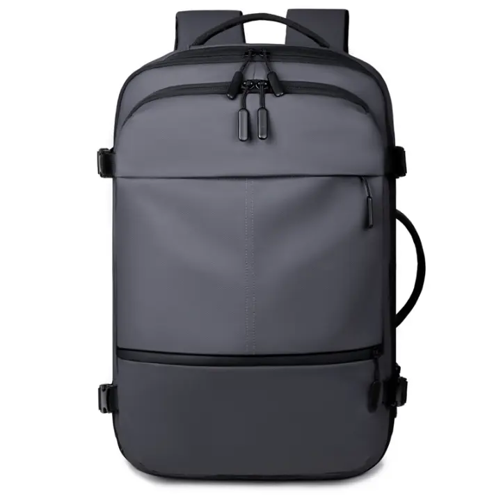 Mochila de negocios Moda nueva bolsa de viaje de gran capacidad Mochila de computadora impermeable para hombres Casuales Mochila de estudiante masculina. - 1