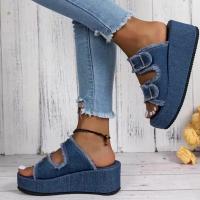 Zapatillas de tacón de cuña de verano para mujer - details 5