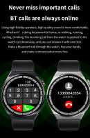 GT8 reloj inteligente con 4 modos deportivos, dispositivo con NFC, medición del ritmo cardíaco, pantalla completa de alta definición, Control táctil - details 6