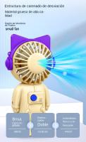 Ventilador De Mano portátil 3 en 1 con USB, Ventilador Pequeño Recargable A Pilas con Banco De energía, para Viajes - details 7