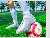 Zapatos de fútbol transpirables de caña alta con interior y exterior de suelo plano antideslizante - details 20