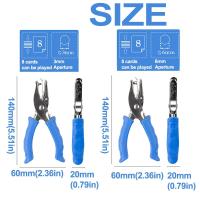 Máquina perforadora de un solo orificio, Mini perforadora de papel creativa portátil, 3 colores disponibles, alicates antideslizantes para álbumes de recortes, 3/6mm, 2 uds. - details 0