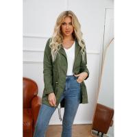 Parabrisas de algodón con capucha para mujer, chaqueta holgada de talla grande, ropa de color sólido, nuevo - details 2