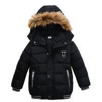 Chaqueta De Algodón Grueso Para Niños Con Cara Sonriente Y Cuello Alto a Prueba De Viento Y Térmica Moda Invierno Con Mangas Largas Y Cierre De Cremallera - details 3