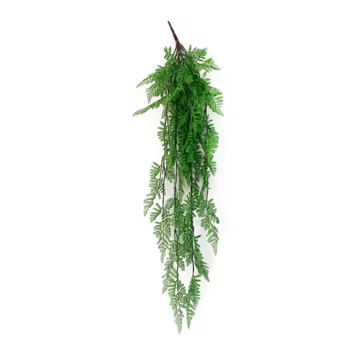 Hojas de plantas artificiales verdes creativas, adorno artesanal, follaje para colgar en la pared, accesorios de hojas persas de vid, regalo de hojas verdes de imitación - 1