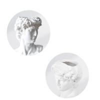 Maceta decorativa para Interior, jarrón con cabeza frontal, frascos modernos, decoración del hogar, arreglos florales, escultura artística de escritorio - details 2