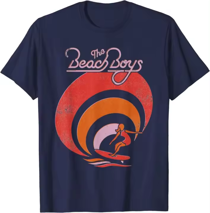 Camiseta de playa para niños y niñas, ropa de surfista, camiseta Vintage para hombre, ropa de calle de algodón, camisetas informales para las cuatro estaciones - 1