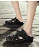 Sandalias de verano para hombre, talla grande, 2025. Nuevas sandalias de playa para hombre, sandalias casuales para jóvenes, pantuflas de media caña para hombre. - details 3