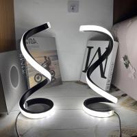 Lámpara de mesa LED USB de 5V, luz de escritorio en espiral creativa moderna, 3 colores regulables para dormitorio, sala de estar, oficina, Bar, iluminación decorativa - details 8