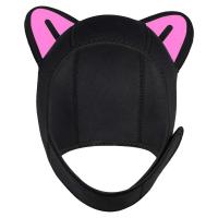 Gorros de Buceo para Hombres Cálidos, Elásticos, con Orejas de Gato Equipo de Natación Multiusos para Surf y Snorkel - details 0