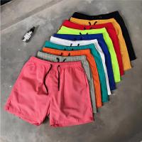 Stock Pantalones cortos de playa Pantalones cortos para correr de poliéster Pantalones cortos de traje de baño bordados para hombres Tejido casual ligero - details 1