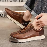 Nuevos zapatos premium negros originales de alta calidad para hombres, zapatos deportivos casuales de cuero de diseño italiano a la moda, zapatos calientes de bajo precio - details 9