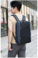 Mochila para Laptop de 15.6 pulgadas para Hombre Impermeable con Puerto de Carga USB Mochila de Negocios de Verano Resistente al Desgaste con Dacron Forro de Nylon - details 32
