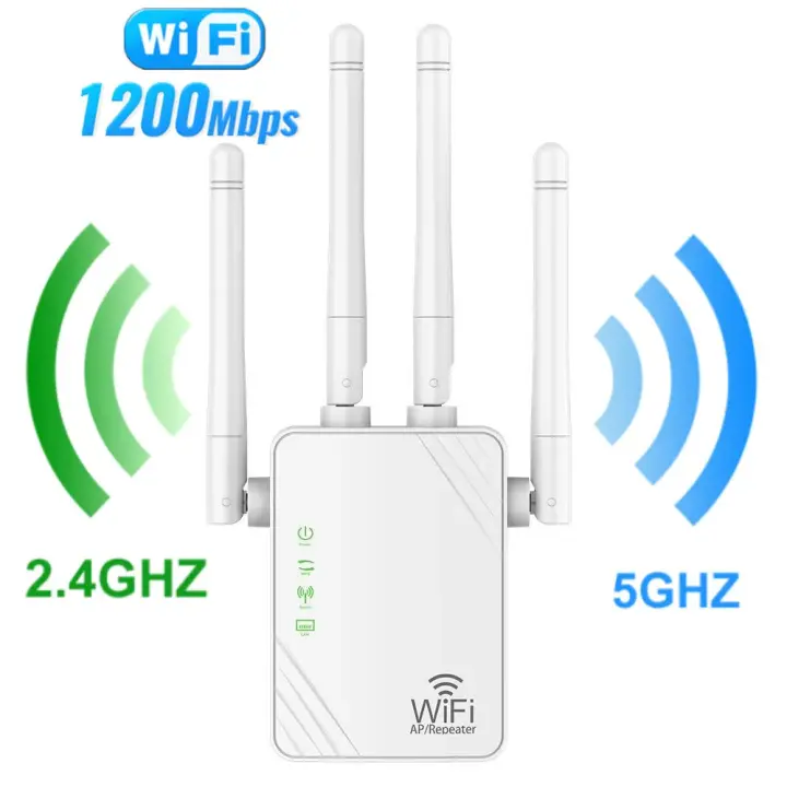 1200Mbps WiFi router Booster 5g extensor de señal red Amplificadores largo alcance repetidor inalámbrico para oficina en casa - 1