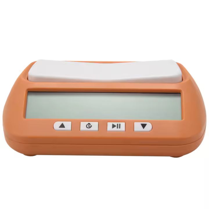Reloj de ajedrez Digital 3 en 1, reloj profesional portátil multiusos, color amarillo - 1