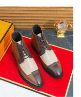 Zapatos de cuero de caña alta de negocios de costura de moda - details 11