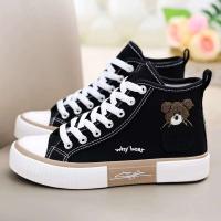 Zapatos planos deportivos multifuncionales con cordones de lona para mujer, tela antideslizante, zapatos para correr ligeros - details 0