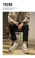 Nuevos Zapatos Deportivos Versátiles De Moda, Zapatos De Tablero Bajos De Cuero Casual Para Hombres - details 1