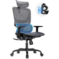 Oficina ergonómica de Silla de Escritorio de Respaldo Alto con Soporte Lumbar Ajustable, reposabrazos, Mecanismo de balanceo, Silla ergonómica de Gaming de Malla - details 8