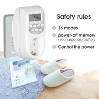 Interruptor Digital Programable Ciclo Repetitivo Limitado de 24 Horas Control de Bomba de Agua 110V/220V Adecuado para Jardín y Riego al Aire Libre - details 2